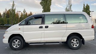 1997 MITSUBISHI DELICA SPACE GEAR LONG L400 4WD turbo diesel intercooler 4M40 JDM RHD [upl. by Bachman830]