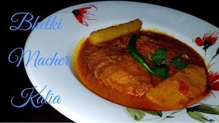 Bhetki Macher Kalia Recipe  Bengali Traditional Bhetki Fish Curry By Food amp Passion [upl. by Magen]