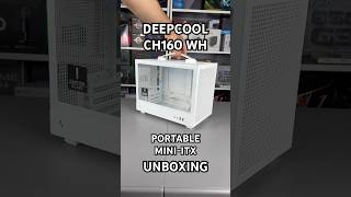 DEEPCOOL CH160 WH Portable MINIITX Case Unboxing shorts unboxing asmr deepcool pccase pc [upl. by Itsud]