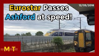 Eurostar class 374 speeds through Ashford Kent [upl. by Martinic]