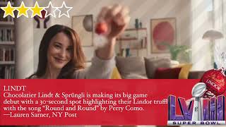 3⭐️s LINDT Super Bowl 2024 Commercial Lindor truffle with Perry Como on the background [upl. by Inga]