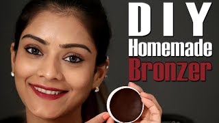 DIY Homemade Bronzer  How to Make Bronzer At Home  Homemade Natural Bronzer  Foxy Makeup Tutorial [upl. by Notlrac]