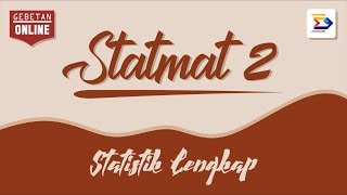 STATMAT II Stat LengkapTingkat 2 DIV [upl. by Magdau211]