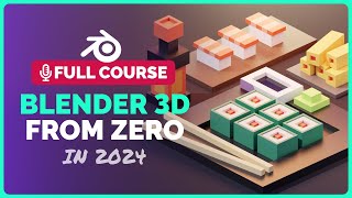 Full Blender 4 Course for Complete Beginners 2024  Polygon Runway [upl. by Gibbs]