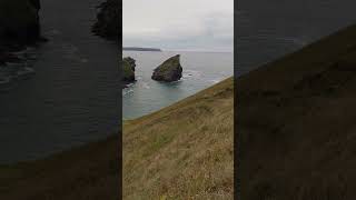 View of Samphire Island from Carvannel Downs near Portreath Cornwall [upl. by Poulter]