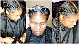 TWO FEED IN BRAIDS Detailed Tutorial  SPRING HAIRSTYLE 2019 [upl. by Attezi]