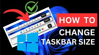 How to change taskbar size in Windows 11 2024 [upl. by Ecargyram341]