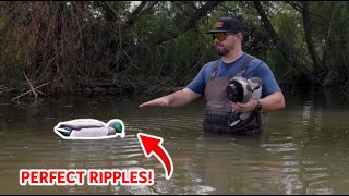 This NEW AvianX Decoy Makes PERFECT RIPPLES AvianX Power Shaker Mallards and Pintail [upl. by Aynnat]