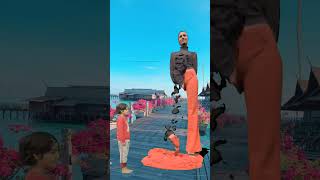 रेत में बिखर गई लड़कीSand sculpture catwalk 3D Special Effects  3D Animation shorts vfxhd [upl. by Glarum]