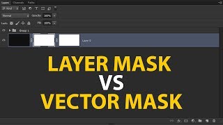 Layer Mask and Vector Mask Complete Concept in Photoshop  How to Use Vector Mask [upl. by Harlene866]