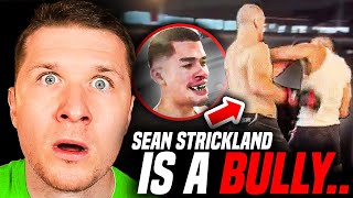 Sean Strickland Beat Down an UNTRAINED INFLUENCER To Feed His Own EGO  Sneako Spar Breakdown [upl. by Grindlay670]