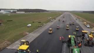 Sanierung der Start und Landebahn am PaderbornLippstadt Airport [upl. by Ellehcim287]