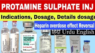 Protamine sulfate injection uses  antidote of heparin protamine dose  heparin bleeding management [upl. by Horner]