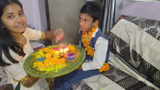 celebrating tihar bhaitika 2024 Sameer pampoo [upl. by Otti563]