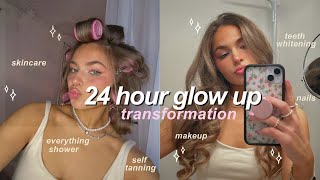 GLOW UP WITH ME 💅🏼🛁 24 hour self care transformation routine [upl. by Ernald]