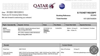 How to check Qatar Airways ticket online bangla [upl. by Aleck]