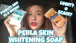 EFFECTIVE AT MABILIS NG WHITENING SOAP IN ONE WEEK PERLA LAUNDRY SOAP REVIEW BY TAMMY LU [upl. by Quincey]