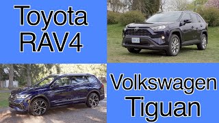 Toyota RAV4 VS Volkswagen Tiguan comparison [upl. by Mather]