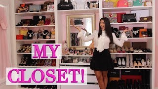 My Closet Tour  Louis Vuitton Hermes Chanel  Gucci  Ericas Girly World [upl. by Bernadine]