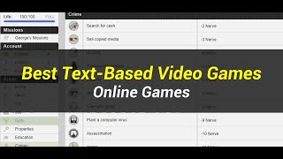 5 Best TextBased Video Games  Online Games [upl. by Orgel]