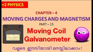 Moving coil galvanometer class 12 in malayalam [upl. by Ativak]