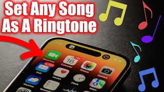 How to Set Any Song as iPhone Ringtone Free and No Computer [upl. by Ellerol90]