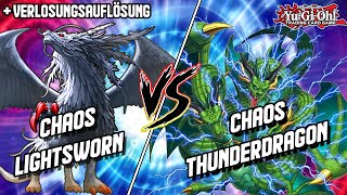 YuGiOh Chaos Lightsworn vs Chaos Thunderdragon Live Match amp Verlosungsauflösung RLDuel Juli 2020 [upl. by Kellia197]