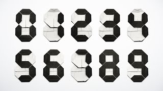 ORIGAMI 7SEGMENTS DISPLAY Mi Wu [upl. by Heater]