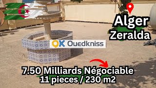 Ouedkness Alger Zeralda maison 11 pieces 230 m2 [upl. by Agathy]