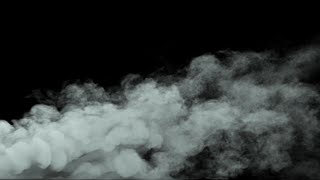 Fast Moving White Smoke Effect 4K Black Screen Background [upl. by Akihsal]