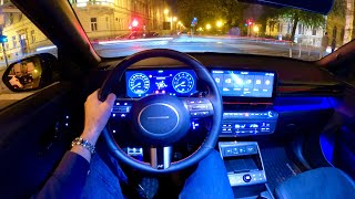 New HYUNDAI KONA 2024  night POV test drive amp FULL REVIEW 141 HP Hybrid [upl. by Dickenson479]