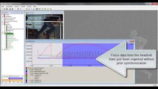 Running on instrumented treadmill with force synchronization [upl. by Wallache]