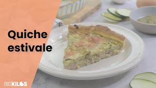 Une recette facile de quiche estivale au thon et courgette [upl. by Slavic571]