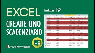 Excel  Creare uno scadenzario  19 [upl. by Metzgar236]