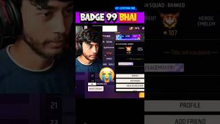 Badge 99 भाई ke full map custom में ye kya हो gaya🤩 short brading garenafreefire [upl. by Treborsemaj]