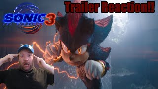 Sonic The Hedgehog 3 Movie Trailer Reaction SHADOW IS HERE [upl. by Cooe]