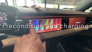 25 Porsche Macan EV ambient lightning climate charging settings explained [upl. by Malinowski769]