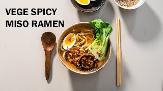 Vege Spicy Miso Ramen Jak zrobić wegetariański ramen jak marzenie 🍜  Rozkoszny [upl. by Horace323]