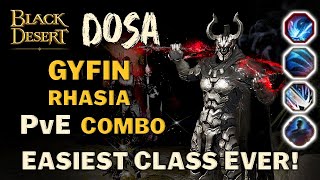 🔔 BDO  Easiest Class Ever  KPipe Boi  Dosa Gyfin Rhasia PvE Combo Guide [upl. by Adamec459]