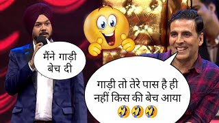 🤣 मैंने गाड़ी बेच दी 😂😂😂 Parvinder Singh Comedy in The great Indian laughter challenge shorts [upl. by Luapnaes]