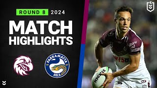 NRL 2024  Sea Eagles v Eels  Match Highlights [upl. by Naek]