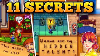 11 MOST MYSTERIOUS SECRETS In Stardew Valley [upl. by Annauj]