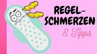 8 Tipps gegen Regelschmerzen  Schmerzfrei durch die Periode ✅ [upl. by Swehttam]