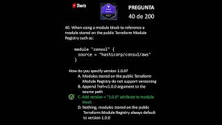 Examen de certificación Hashicorp Terraform 040 de 200 [upl. by Rooney145]
