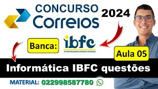 Concurso Correios 2024  Banca IBFC  Informática IBFC questões  Pacote Microsoft Office ibfc [upl. by Ransell]