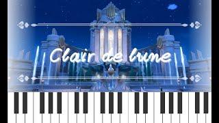 《Genshin×🎹》 Clair de lune  Piano cover [upl. by Ahsirkal]