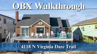 Moving to the OBX  Beachfront Property Virtual House Tour in Kitty Hawk [upl. by Nylloc335]