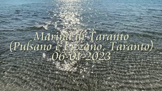 Marina di Taranto Pulsano amp Lizzano Taranto Puglia Italy Beach Walk Walking Tour Relaxing Waves [upl. by Nadaba]