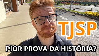 TJSP ESCREVENTE  PIOR PROVA DA HISTÓRIA [upl. by Ahsekim]