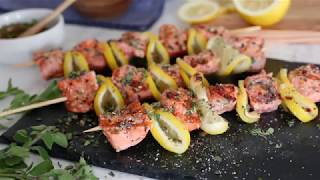 Grilled Wild Salmon Kebabs [upl. by Alleciram]